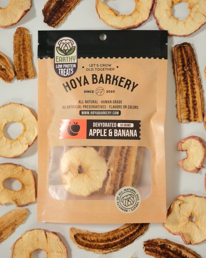 แอปเปิ้ลและกล้วยอบแห้ง 50g Hoya Barkery Apple & Banana