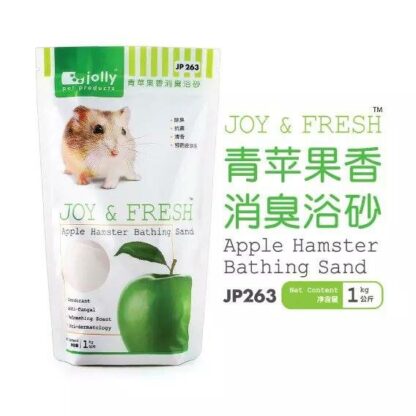 SOOS Jolly Joy & Fresh Apple Hamster Bathing Sand JP263 - ทรายอาบน้ำหนูแฮมสเตอร์ กลิ่นแอปเปิ้ล 1kg (11948)