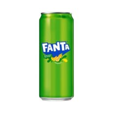 FANTA Soft Drink Apple Flavor - แฟนต้า น้ำเขียวอัดลม แบบกระป๋อง 325ml (14159)