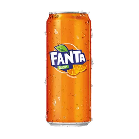 FANTA Soft Drink Orange Flavor - แฟนต้า น้ำส้มอัดลม แบบกระป๋อง 325ml (15953)