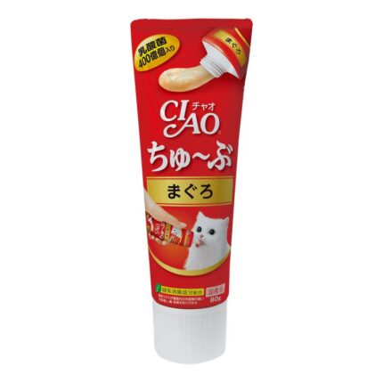 SOOS Ciao Churu Tube Tuna Flavour - ครีมแมวเลียแบบหลอดรสปลาทูน่า 80g (12212)