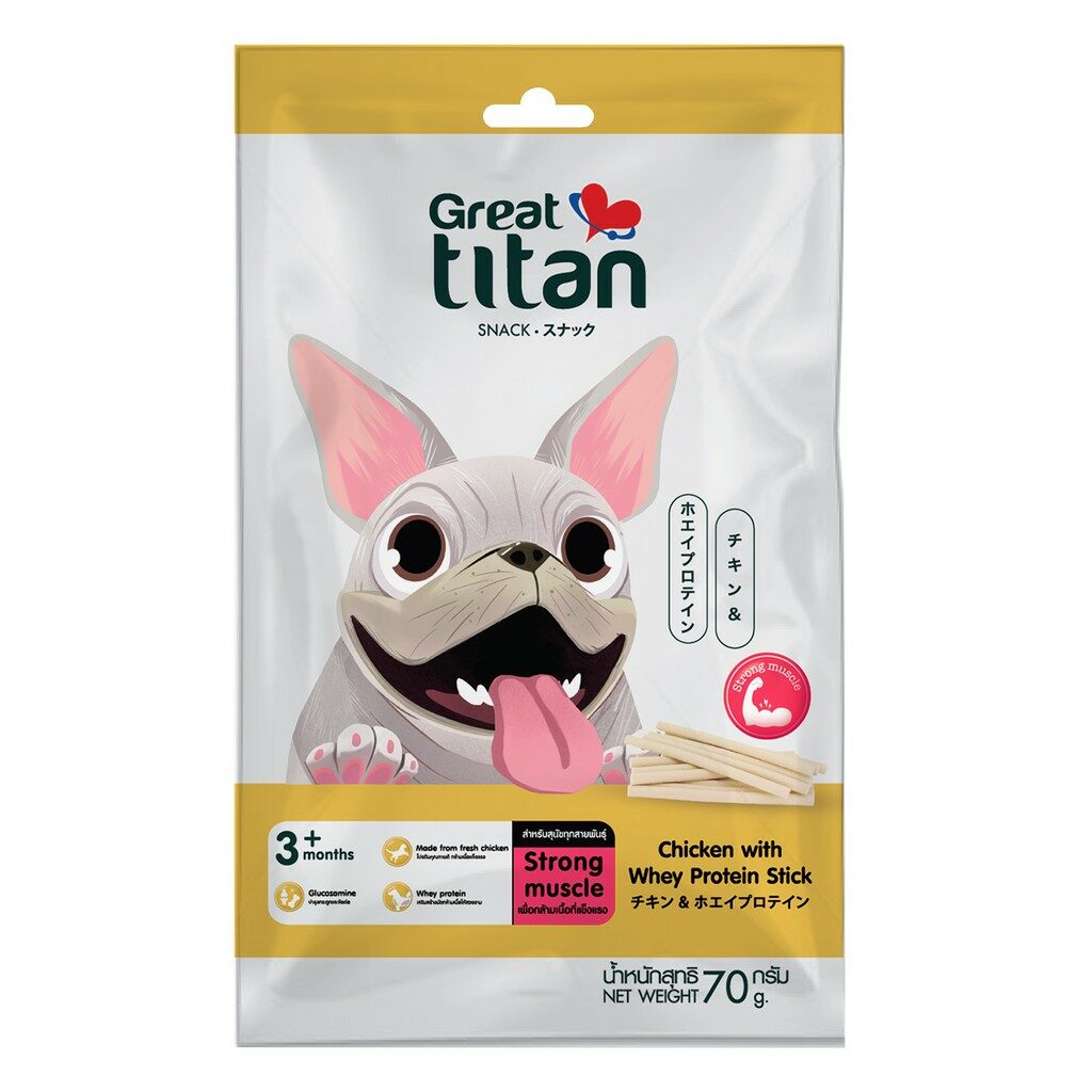 พบคำแนะนำในการเลือกกรงนกที่สมบูรณ์แบบ 10 Great Titan Snack Chicken With Whey Protein - ขนมสุนัขแบบแท่งรสเนื้อไก่ผสมเวย์โปรตีน 70g (13525)