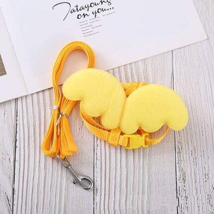 PET_HARNESS_&_LEASH_SET_WING Pet Harness & Leash Angel Wing S - สายจูง + รัดอกสำหรับสัตว์เลี้ยงขนาดเล็ก ปีกนางฟ้า ความยาว 110 ซม. รอบอก 26 - 32 ซม. รอบคอ 10 ซม. (13486)