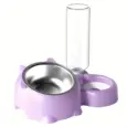 Pet Bowl Set Stainless Bowl & Water Dispensor