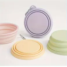 Pet Folding Silicone Bowl For Outdoor