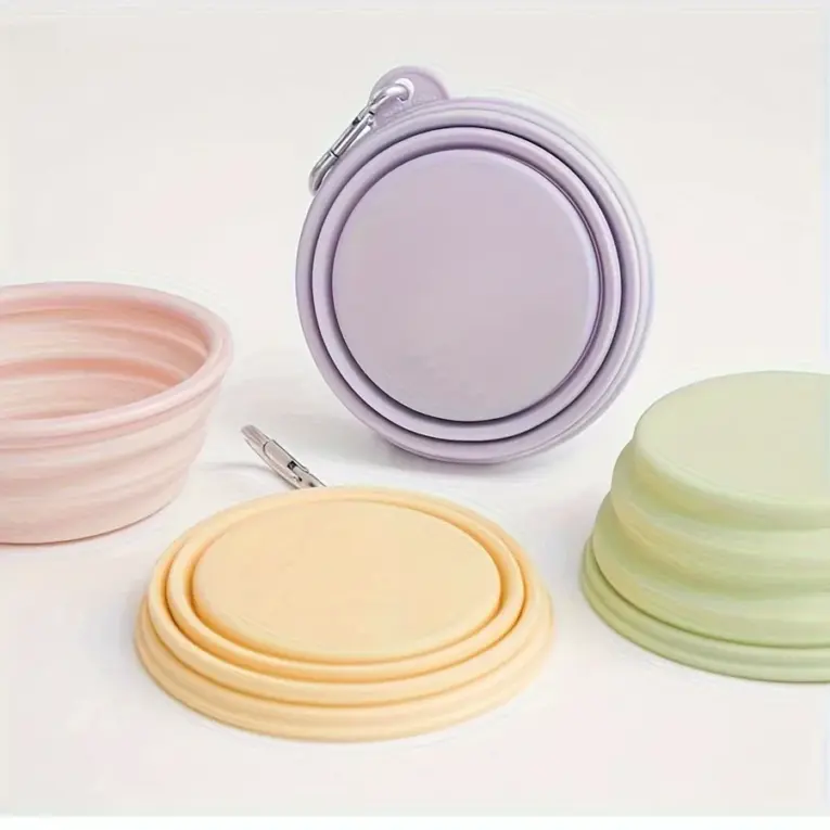 Pet Folding Silicone Bowl For Outdoor