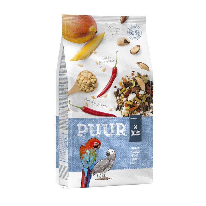 Puur Parrot - อาหารสำหรับนก ตระกูลนกแก้ว สูตรธัญพืชและผลไม้รวม 27 ชนิด 2kg (13722)