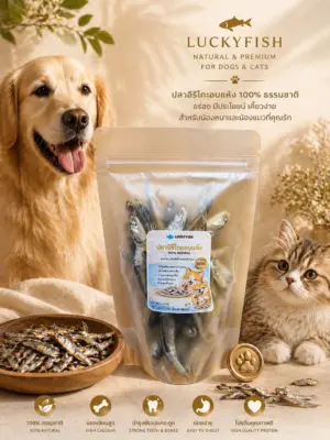 LUCKY FISH Dried Iriko 100% 50g - ปลาอิริโกะอบแห้ง 50 กรัม
