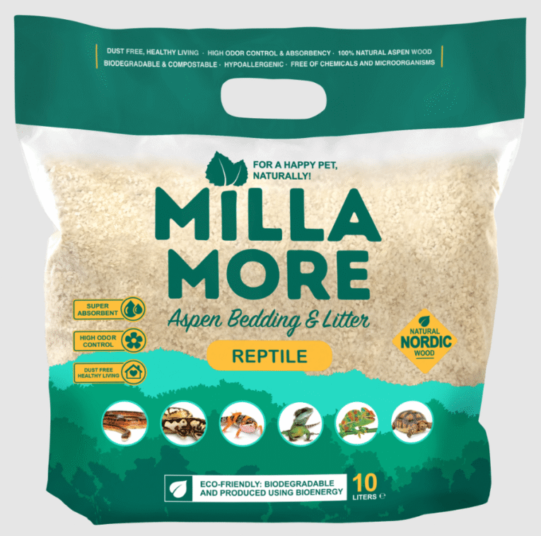Milla More Aspen Bedding and Litter Reptile - ขี้เลื่อยรองพื้นเกรดพรีเมี่ยม สำหรับสัตว์เลื้อยคลาน 10l