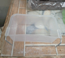 Square Hook Cup - Small ถ้วยตะขอสี่เหลี่ยม - เล็ก (13x7x4cm)(12139)