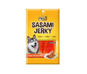Pet8 Sasami Jerky Pet8 Sasami Jerky - สันในไก่ 50g (9686)