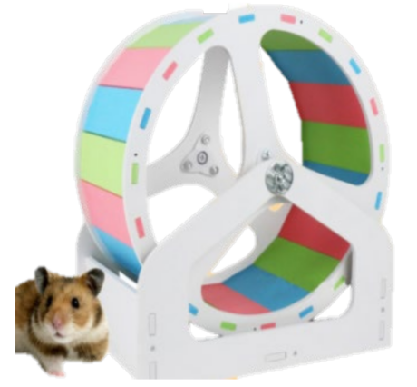 Morio Hamster Running Wheel HW816 - จักรวิ่งแฮมเตอร์พร้อมฐาน 26cm (13402)