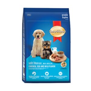 eb0b761145c85c415786f733407ab7a3 Smartheart Puppy Chicken Egg & Milk - อาหารลูกสุนัขรสไก่ไข่และนม 1.3kg (12905)