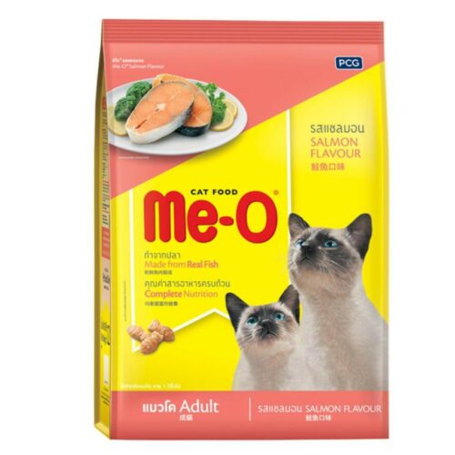 (PROMO) Me-O Adult Cat Food Salmon - อาหารแมวโตรสแซลมอน 1.1kg (12268)