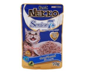 Nekko Senior7+ Tuna in Jelly - อาหารแมวสูงวัยรสปลาทูน่าในเยลลี่ 70g (11592)