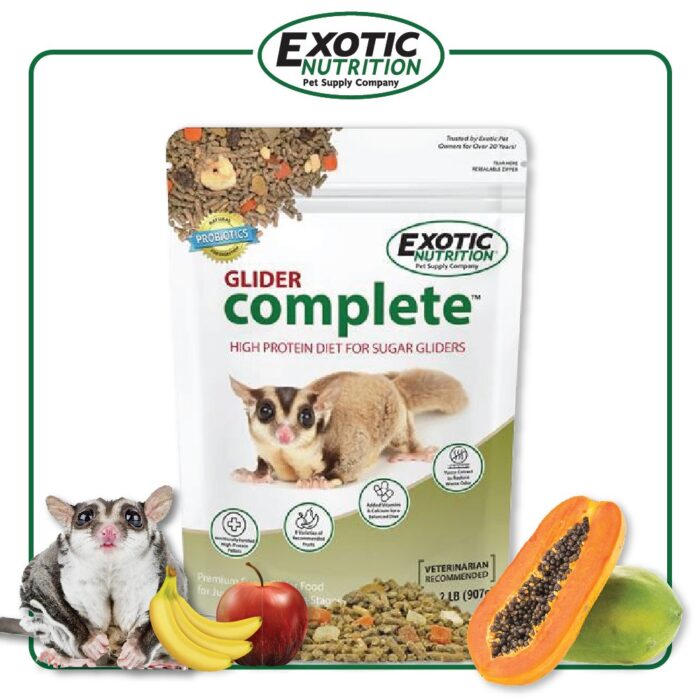 อาหารเม็ดชูการ์ไกลเดอร์ 307273 Exotic Nutrition Glider Complete - อาหารเม็ดชูการ์ไกลเดอร์ 2lb (907.18)