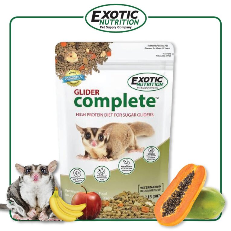 Exotic Nutrition Glider Complete - อาหารเม็ดชูการ์ไกลเดอร์ 2lb (907.18)
