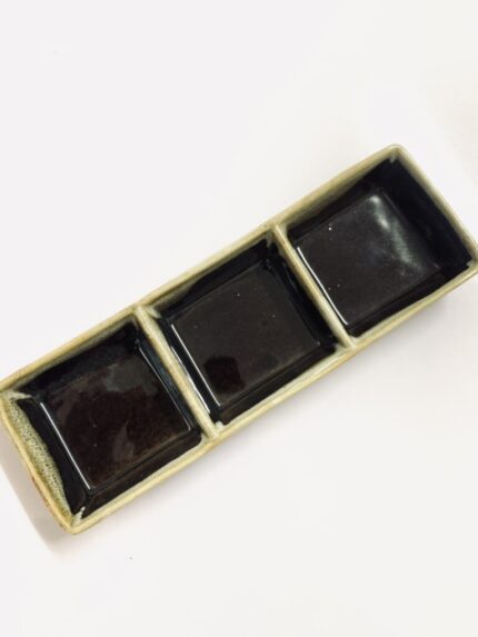TBD ถ้วยเซรามิค 3 ช่อง (20x6.5x2.5cm) (14414)