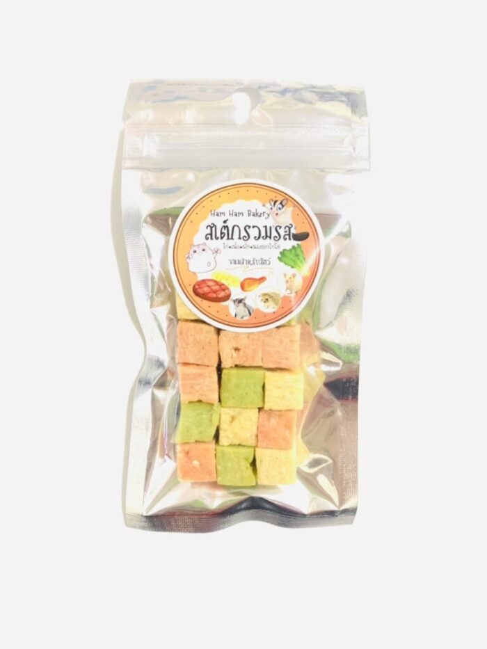 Ham Ham Bakery Mix Steak - ขนมสัตว์เลี้ยง สเต็กรวมรส 20g (14599)