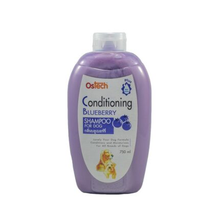 Ostech Shampoo Conditioning Blueberry - แชมพูผสมครีมนวดและมอยเจอร์ไรเซอร์ กลิ่นบลูเบอร์รี่ 750Ml (15555)