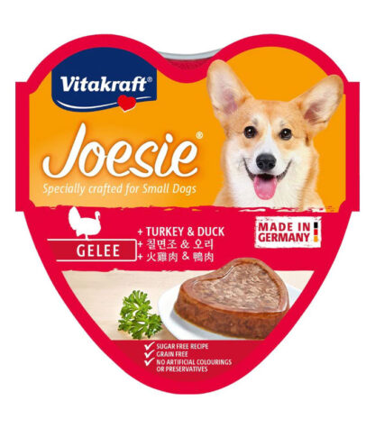 TBD Vitakraft Joesie Dog Wet Food Turkey & Duck - อาหารเปียกสำหรับสุนัข เนื้อไก่งวงและเนื้อเป็ด 85g (15613)