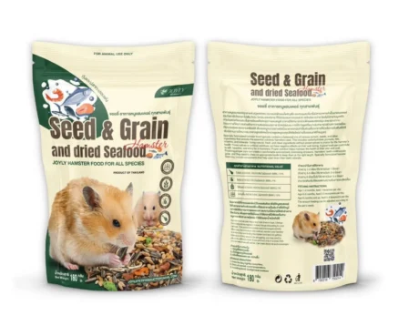 Joyly Hamster Food Seed & Grain and Seafood - อาหารสำหรับหนูแฮมสเตอร์ สูตรซีฟู้ดส์ 180g (16067)