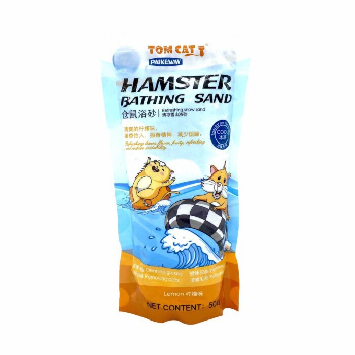 Tom Cat Pakeway Hamster Bathing Sand - ทรายอาบน้ำกลิ่นเลมอน 500g (16065)