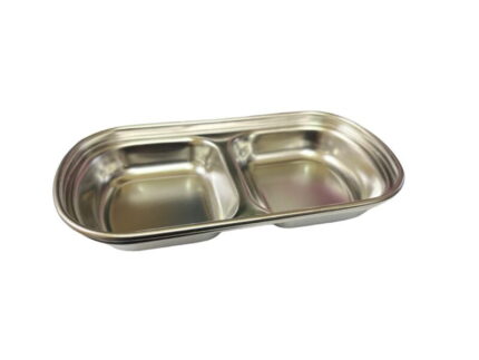 Stainless Bowl - ถ้วยสแตนเลส 2 ช่อง (15931)