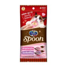 Ginno Cat Treat Spoon - ขนมแมวรูปแบบช้อน รสปลาทูน่ามากุโระและปลาคัตทสึโอะ 40g (261026)