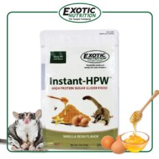 Exotic Nutrition Instant-HPW Original Sugar Glider Food - อาหารชูการ์ไกลเดอร์โปรตีนสูงสำเร็จรูปกลิ่นวานิลลาบีน 8oz