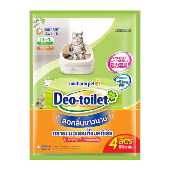 Unicharm Deo-toilet - ทรายแมวแอนตี้แบคทีเรีย 4L