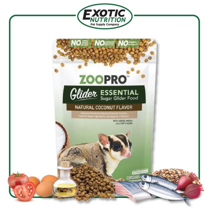 อาหารเม็ดชูการ์ไกลเดอร์ 430735 Exotic Nutrition ZooPro Glider Essential - อาหารเม็ดชูการ์ไกลเดอร์ โปรตีนสูง 1.75lb