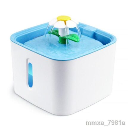 Boqi Factory Colorful Pet Drinking Fountain - น้ำพุแมวแบบสี่เหลี่ยม 2.5L (15776)