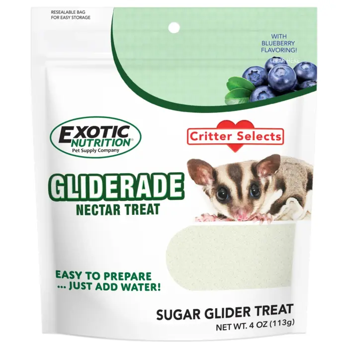 อาหารเสริม 36264 Exotic Nutrition Gliderade Nectar Treat - อาหารเสริมน้ำหวานที่อุดมด้วยวิตามินสำหรับชูการ์ไกลเดอร์ ผสมบลูเบอร์รี่ 4oz