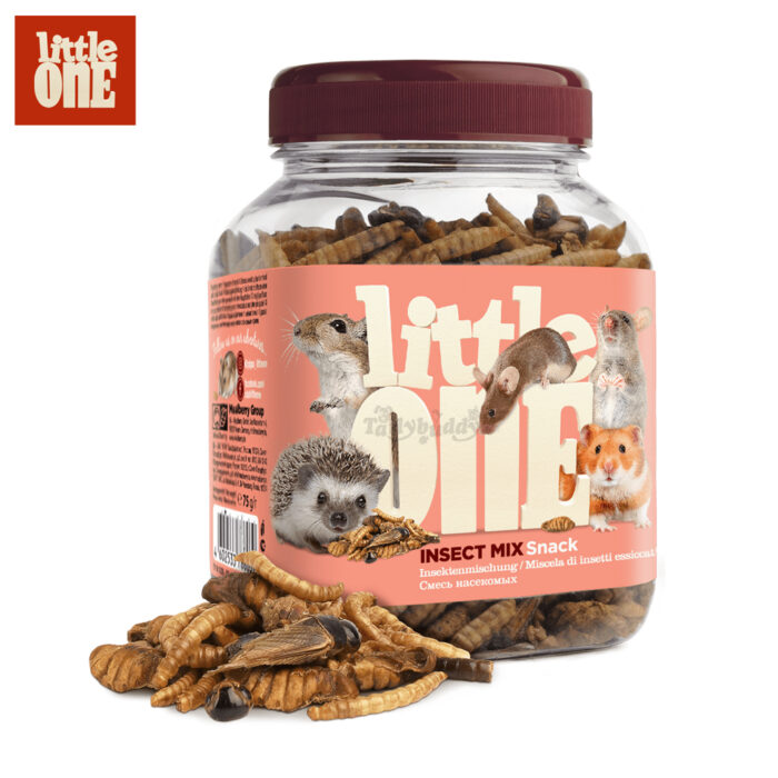 Little One Insect Mix Snack - ขนมหนูแฮมเตอร์และหนูแรท ชูการ์ รสแมลงรวม 75g (016699)