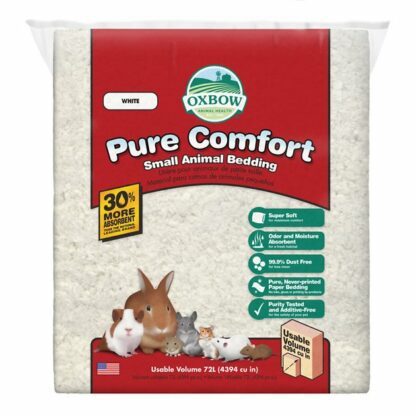 Oxbow Pure Comfort Small Animal Bedding - White - กระดาษรองพื้นกรงสีขาว 72L (15696)
