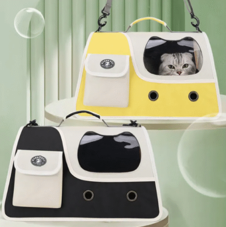 Pet Shoulder Bag - กระเป๋าสะพายไหล่ ผ้าแคนวาส แบบนิ่ม (46x26x28cm)