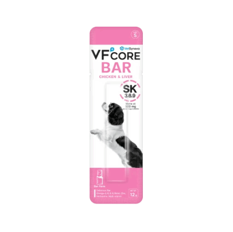 VFcore BAR : SK - ขนมสุนัข สูตรบำรุงผิวหนังและเส้นขน 12g