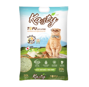 Kasty ทรายแมว 15660 Kasty Matcha Tofu Cat Litter - ทรายแมวเต้าหู้ธรรมชาติกลิ่นมัทฉะ 20L