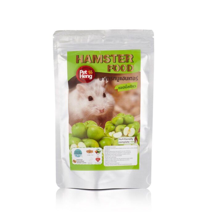 Pet Heng Hamster Food - อาหารหนูแฮมสเตอร์รสแอปเปิ้ลเขียว 180g (15440)