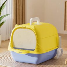 Cat Litter Box - ห้องน้ำแมวมีหูพร้อมที่ตักทราย (37x51x36cm) (16126)