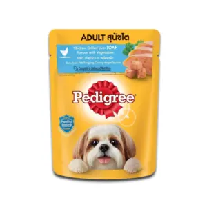 th-11134207-7r98t-lp65c0vtnqztbd@resize_w450_nl Pedigree Pouch Chicken & Liver With Vegetables - อาหารเปียกสุนัข รสไก่และตับย่างบดพร้อมผัก 80g (15831)