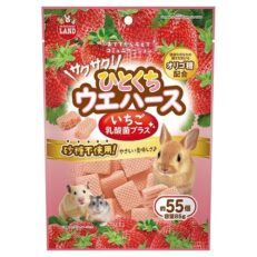 Minimal Land Strawberry Bite Size Wafer with LAB for Small Animals - ขนมสัตว์เลี้ยง เวเฟอร์อบกรอบรสสตอเบอรี่ 85g (24650)