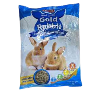 Gold Rabbit Rabbit Food - อาหารกระต่าย 1kg (17986)