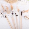 wood_stciks Cat Teaser Wand - ไม้ล่อแมวสีน้ำตาล (คละแบบ) (019010)