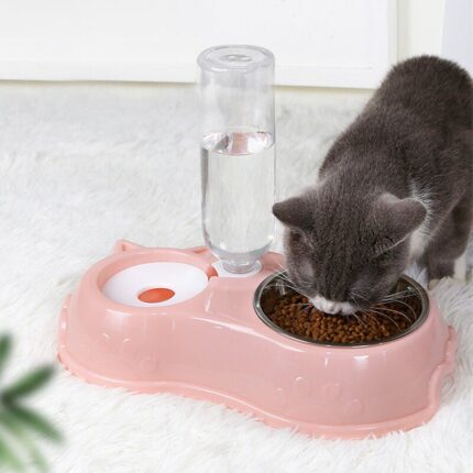 TBD Boqi Factory Pet Bowl - ชามใส่อาหารสแตนเลสและที่ให้น้ำอัตโนมัติ 1.8L (38867)