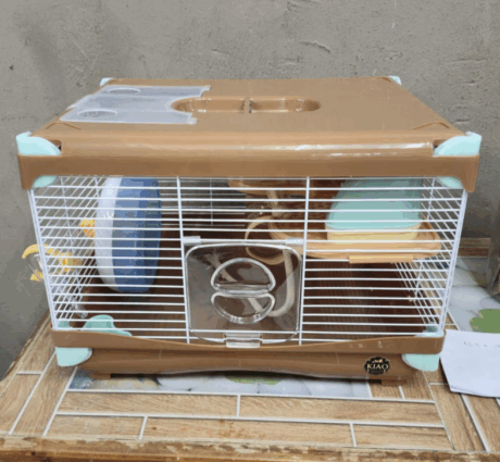Kiao Hamster Cage 618 - กรงแฮมสเตอร์ พร้อมอุปกรณ์ (34.5x26.5x24.5cm)