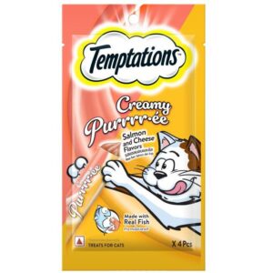 Temptations Creamy Puree Salmon & Cheese Flavours Temptations Creamy Puree Salmon & Cheese Flavours