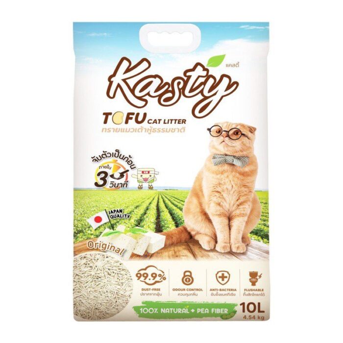 Kasty Original Tofu Cat Litter - ทรายแมวเต้าหู้ธรรมชาติกลิ่นดั้งเดิม 10L (31871)