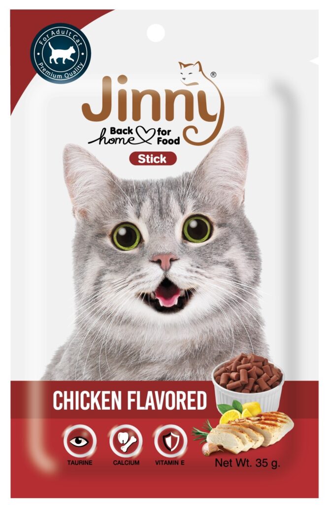 พบคำแนะนำในการเลือกกรงนกที่สมบูรณ์แบบ 8 Jerhigh Jinny Cats Stick Chicken 35g